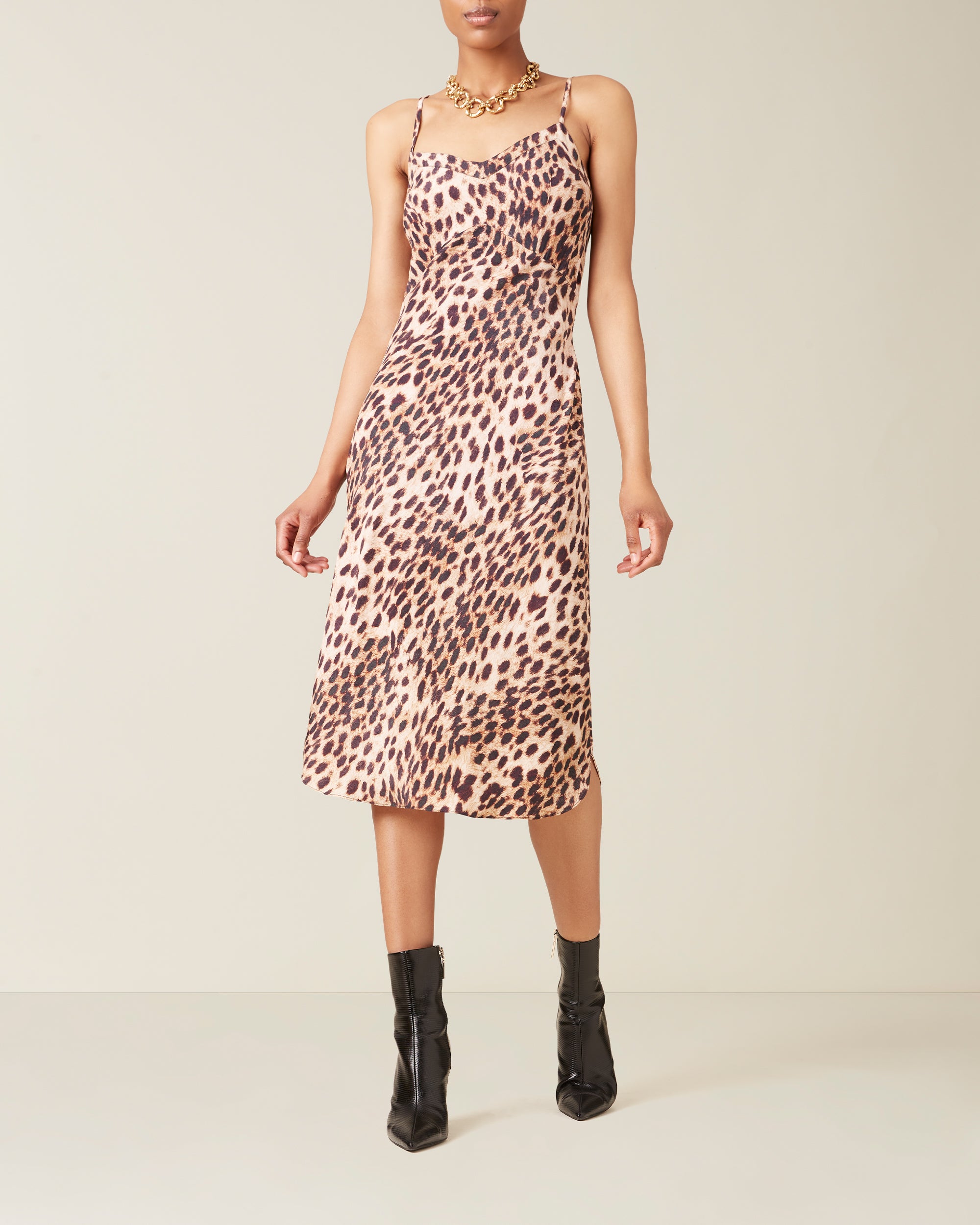 Cheetah Print Slip Dress